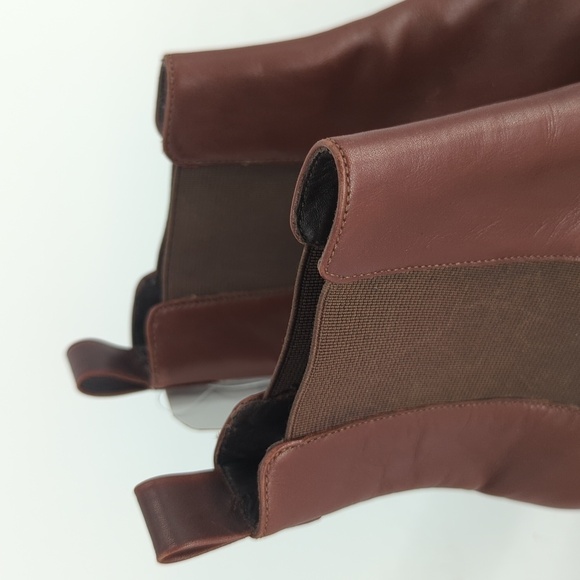 Cole Haan Leather Ankle Chelsea Riding Boots Brown 6B ranch preppy classic - Picture 7 of 14